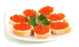 Бутерброды с красной икрой
