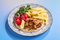 Гирос открытый с куриным бедром