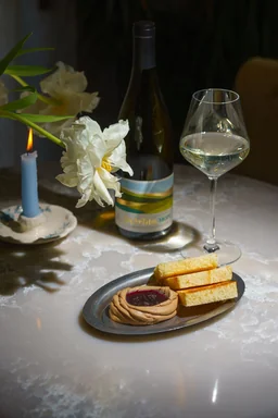 Паштет из куриной печени, ягодным конфитюром и бриошью