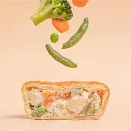 Пирог с курицей и овощами